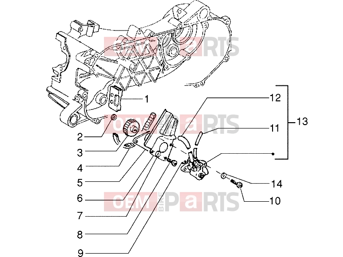 PIAGGIO Engine » Oil pump