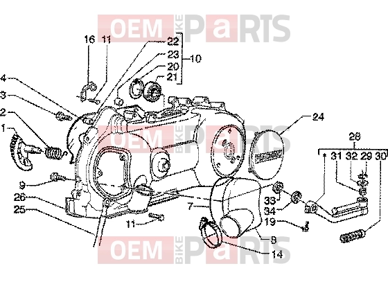 PIAGGIO Engine » Kickstarter-crankcase cooling