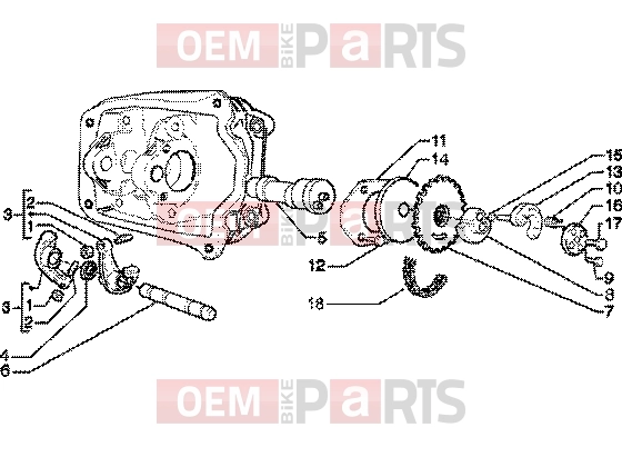 PIAGGIO Engine » Rocker levers support