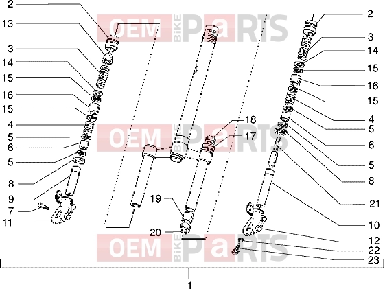 PIAGGIO Suspensions-Wheels » Front fork