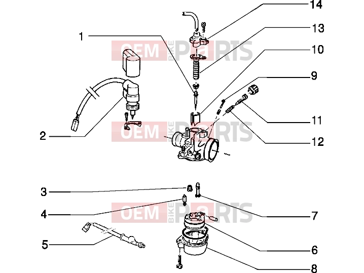 PIAGGIO Engine » Carburettor