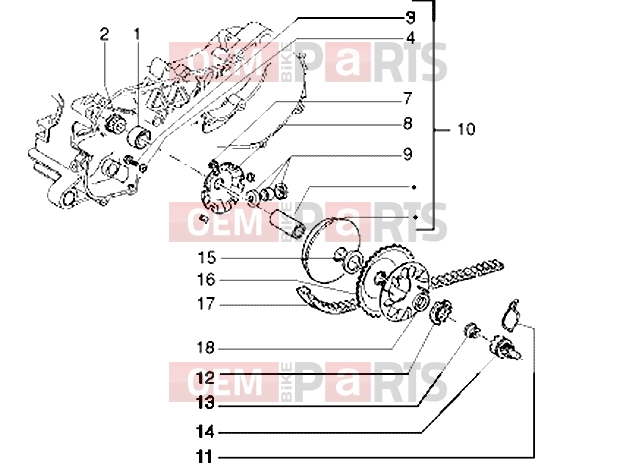 PIAGGIO Engine » Driving pulley