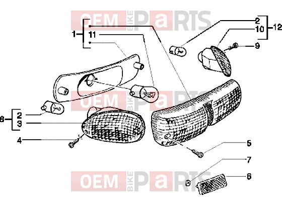 PIAGGIO Electrical system » Rear tail lamp