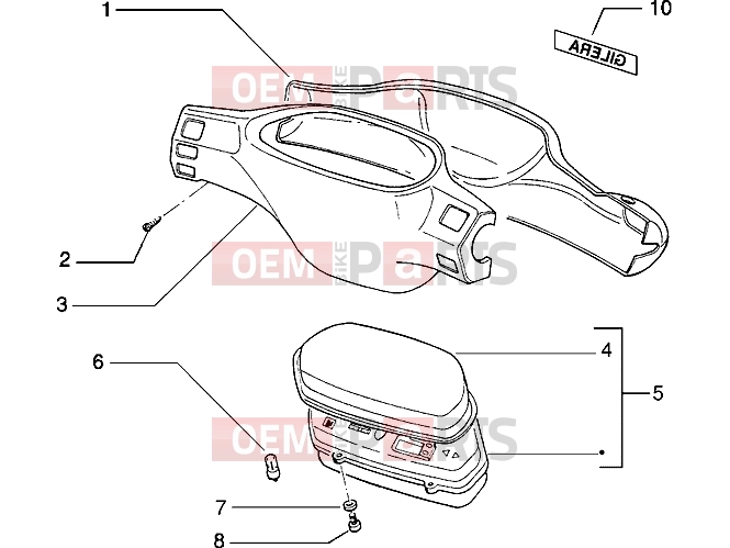 PIAGGIO Handlebars » Speedometers kms.-Handlebar covers