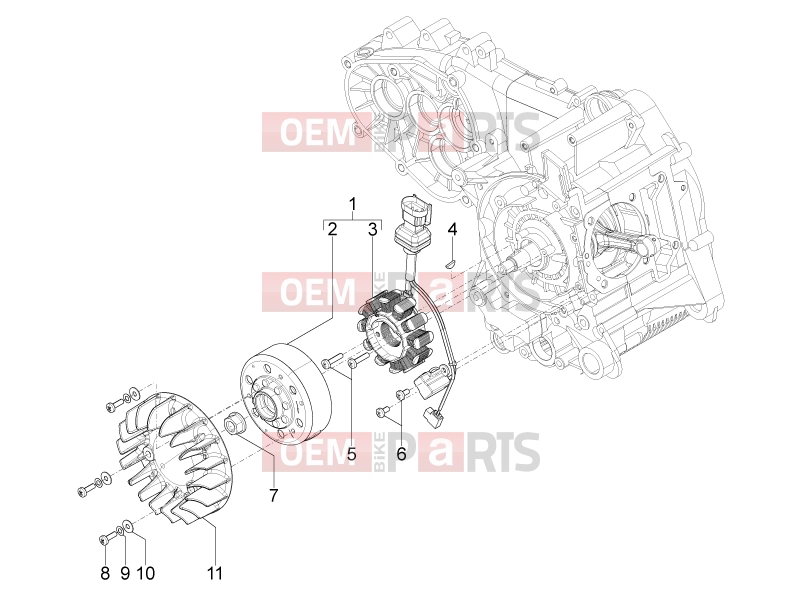 PIAGGIO Typhoon 125 4T 2V Engine » Flywheel magneto