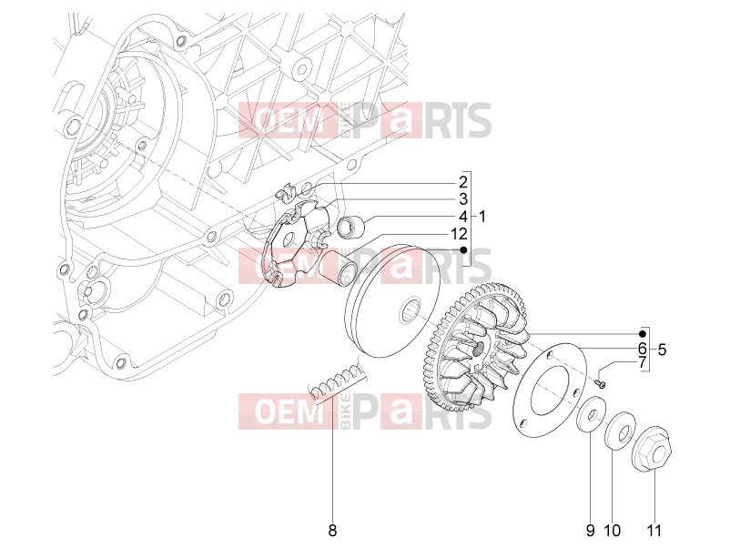 PIAGGIO Typhoon 125 4T 2V Engine » Driving pulley