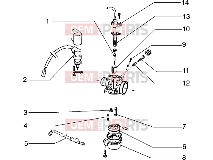 PIAGGIO Engine » Carburettor
