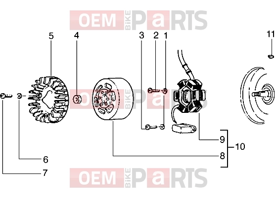 PIAGGIO Engine » Flywheel magneto