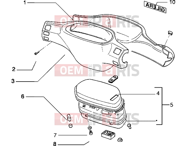 PIAGGIO Handlebars » Speedometers kms.-Handlebar covers