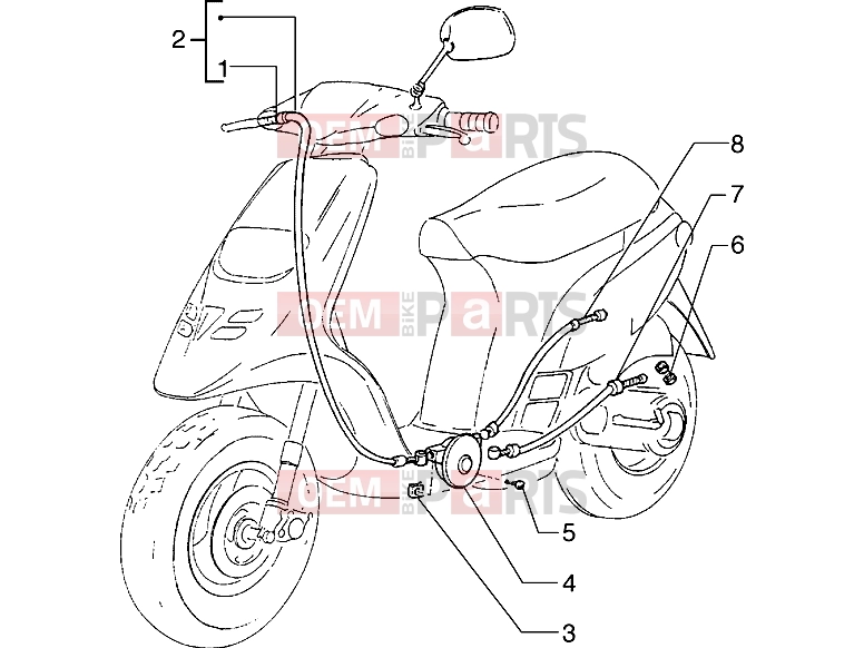 PIAGGIO Transmissions » Throttle transmissions