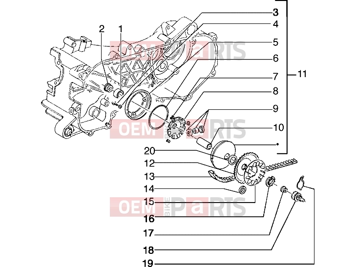 PIAGGIO Engine » Driving pulley