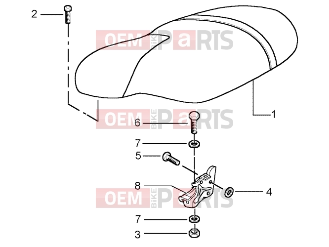 PIAGGIO Chassis » SADDLE