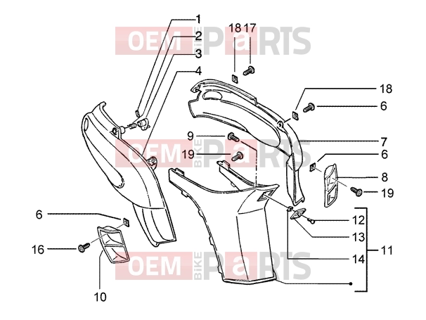 PIAGGIO Chassis » SIDE COVERS