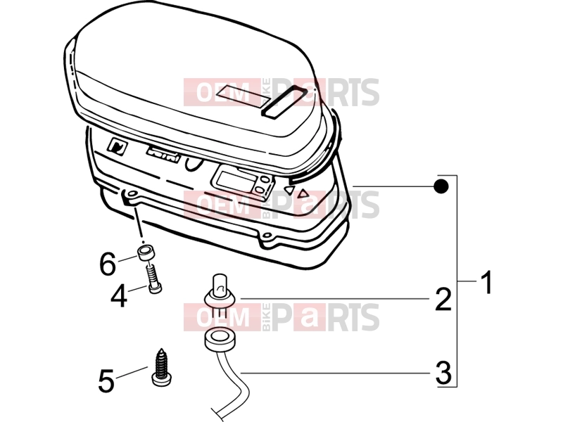 PIAGGIO Typhoon 50 2T Handlebars/Steering » Meter combination - Cruscotto