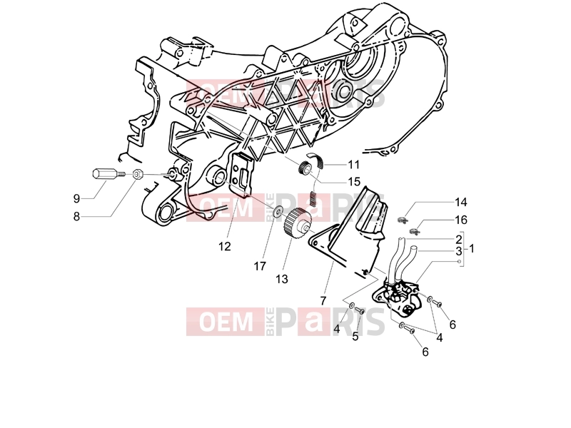 PIAGGIO Typhoon 50 2T Engine » Oil pump
