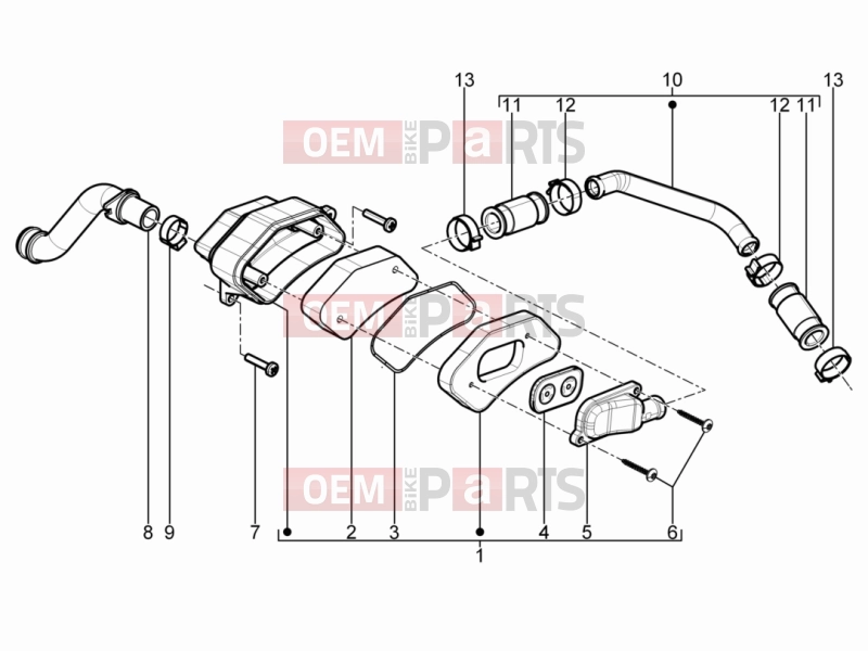 PIAGGIO Typhoon 50 2T (LBMC501) Engine » Secondary air box