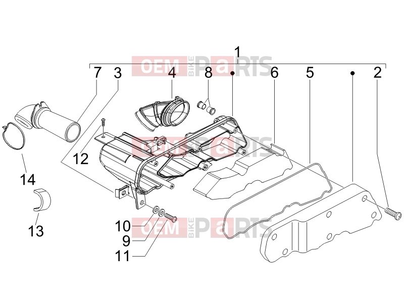 PIAGGIO Typhoon 50 2T Serie Speciale Engine » Air filter