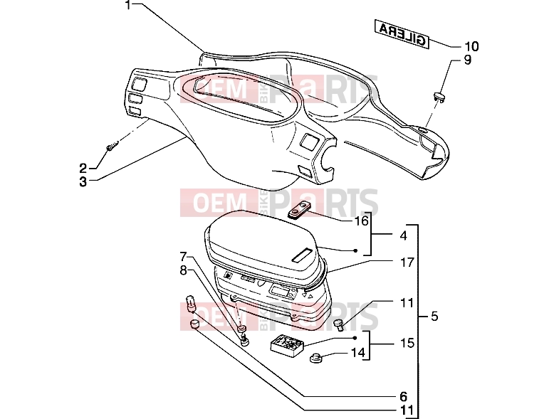 PIAGGIO Handlebars » Speedometers kms.-Handlebar covers