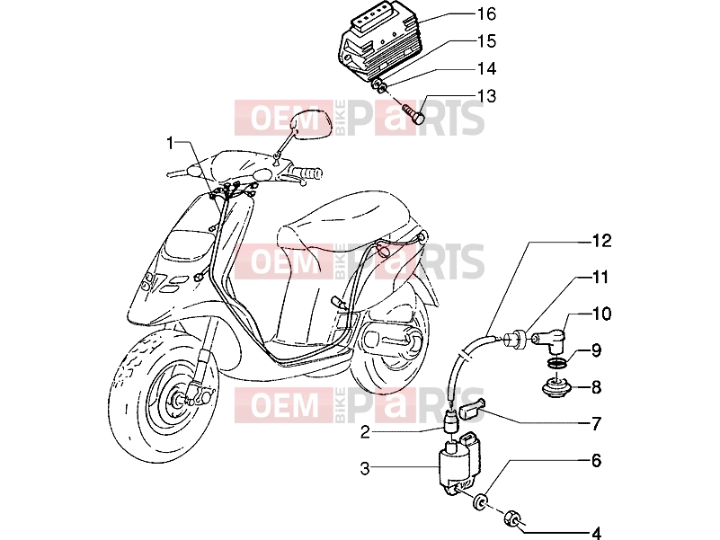 PIAGGIO Electrical system » Electrical devices