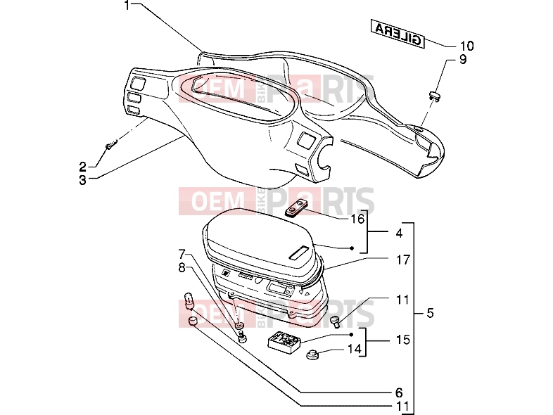 PIAGGIO Handlebars » Speedometers kms.-Handlebar covers