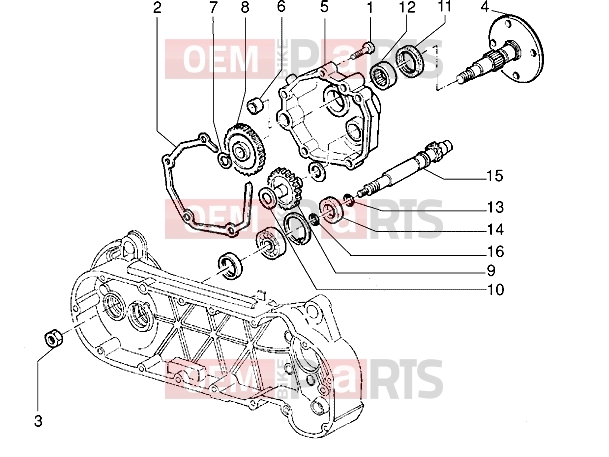 PIAGGIO Engine » Hub gears