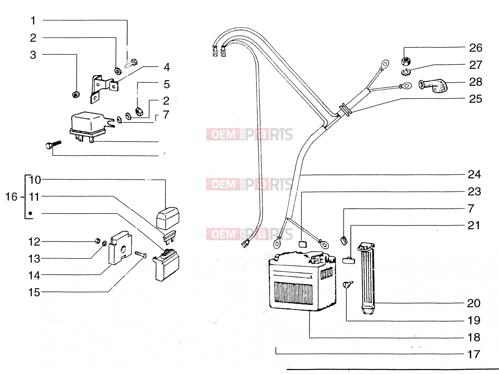 PIAGGIO Electrical system » Electrical systems