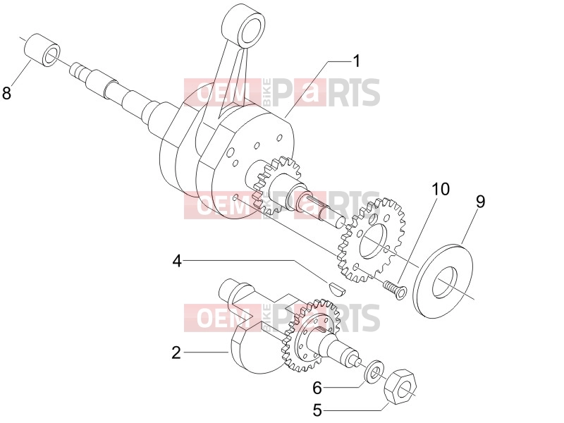 PIAGGIO X8 400 ie Engine » Crankshaft