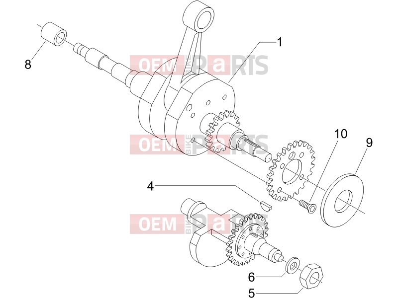 PIAGGIO X8 400 ie Engine » Crankshaft