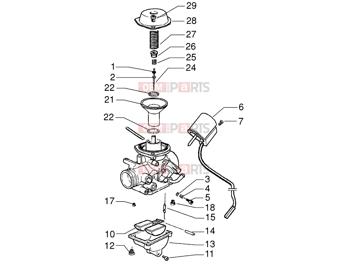 PIAGGIO Engine » Carburettor