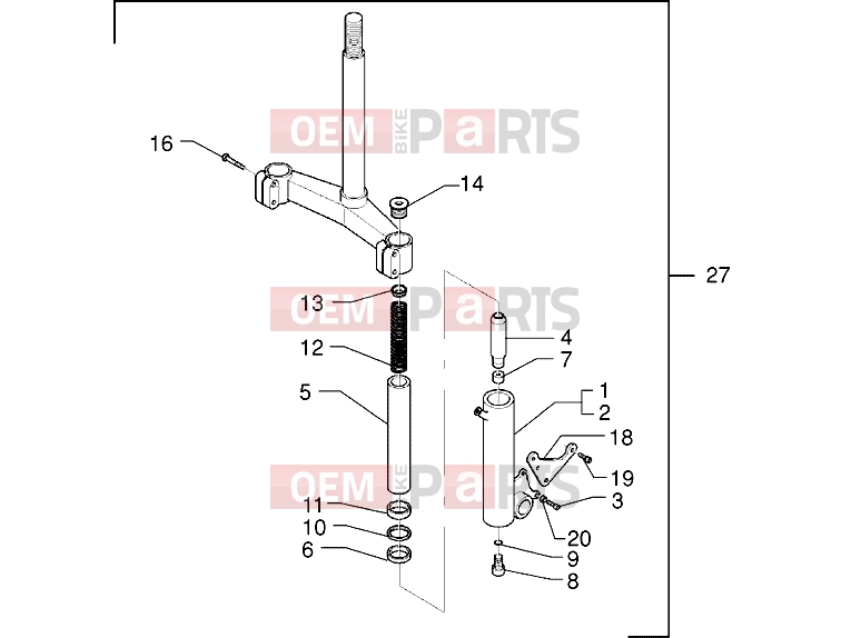 PIAGGIO Suspensions-Wheels » Fork