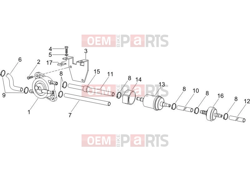 PIAGGIO X9 125 Evolution Frame - Plastic parts - Coachwork » Supply system