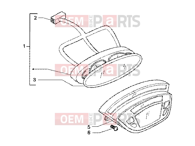PIAGGIO Electrical system » Instruments set