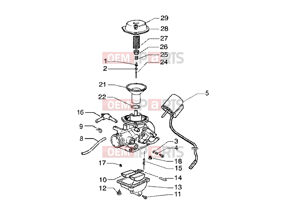 PIAGGIO Engine » Carburettor