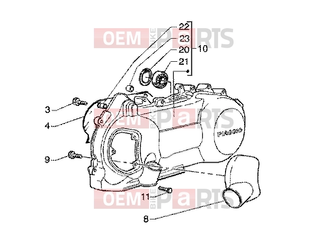 PIAGGIO Engine » Crankcase cooling