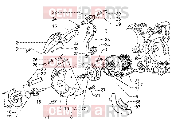 PIAGGIO Engine » Flywheel magneto