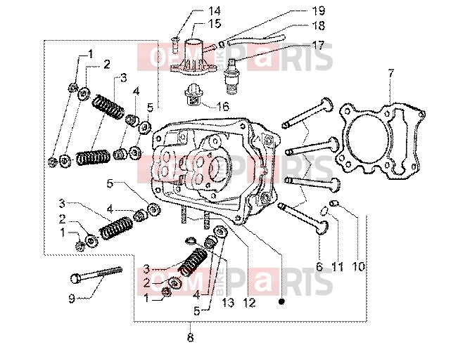 PIAGGIO Engine » Head-valves