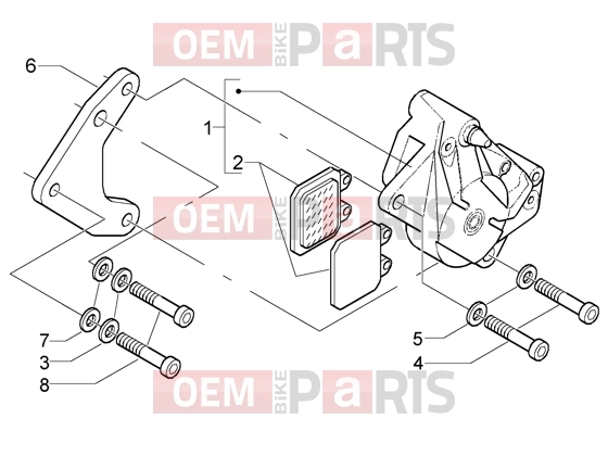 PIAGGIO Suspensions-Wheels » Brake calipers