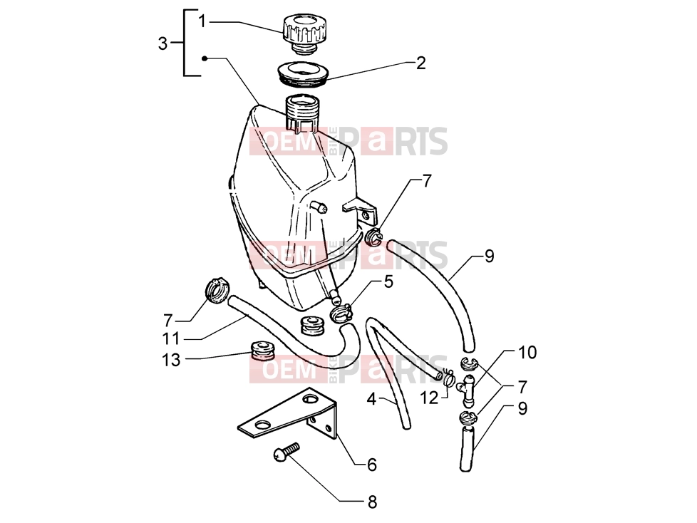 PIAGGIO Chassis » Expansion tank