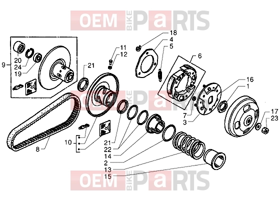 PIAGGIO Engine » Driven pulley