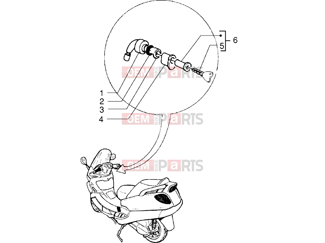 PIAGGIO Electrical system » Key operated switch