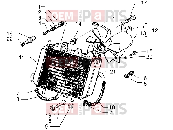 PIAGGIO Engine » Radiator