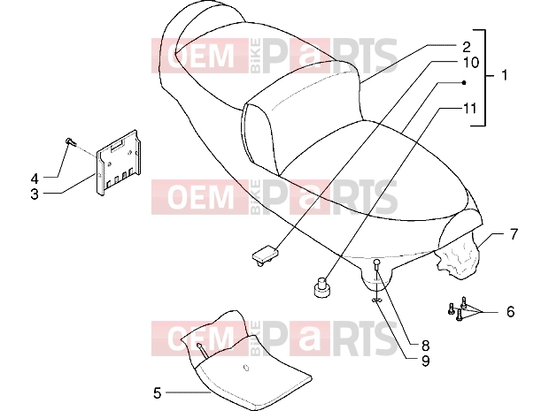 PIAGGIO Chassis » Saddle-Tool kit