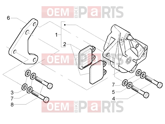 PIAGGIO Suspensions-Wheels » Brake calipers