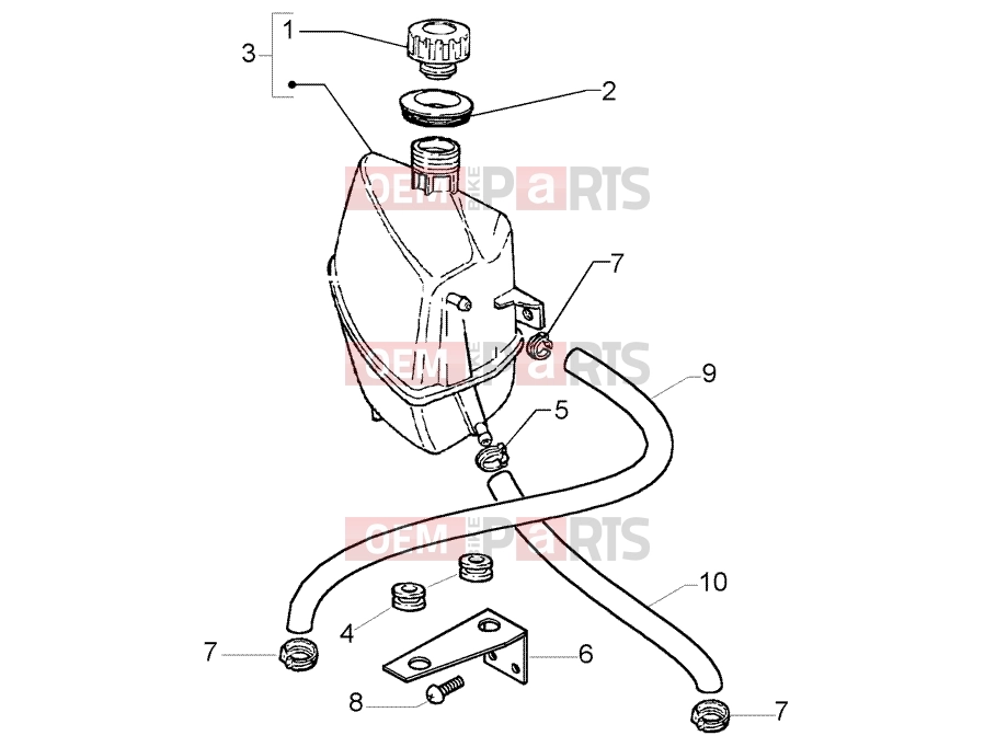 PIAGGIO Chassis » Expansion tank