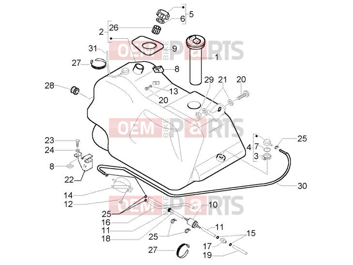 PIAGGIO Chassis » Fuel tank