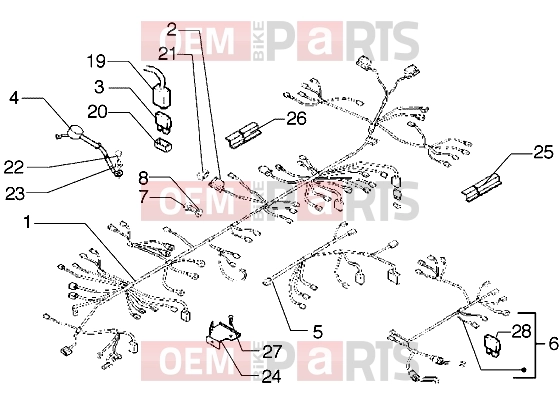 PIAGGIO Electrical system » Cable harness