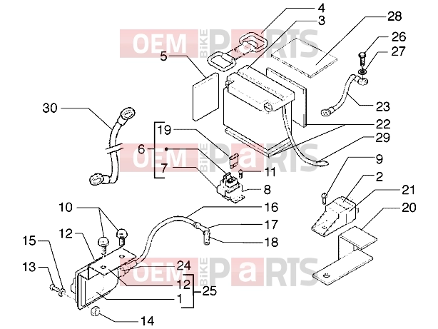 PIAGGIO Electrical system » Electric devices-battery
