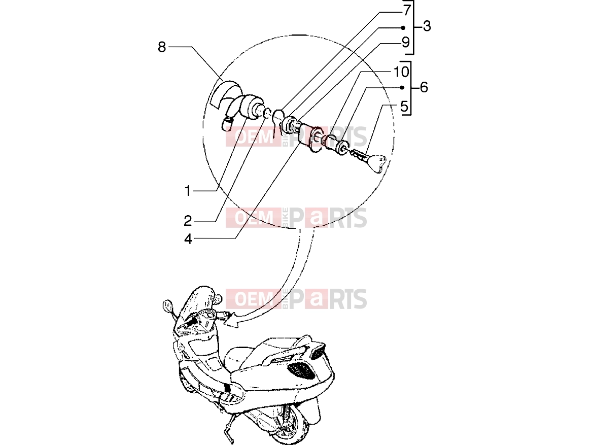 PIAGGIO Electrical system » Key operated switch