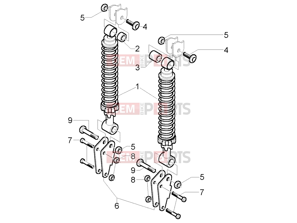 PIAGGIO Suspensions-Wheels » Dampers
