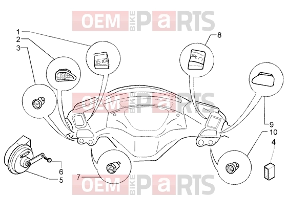 PIAGGIO Handlebars » Electrical Devices-Electric Horn